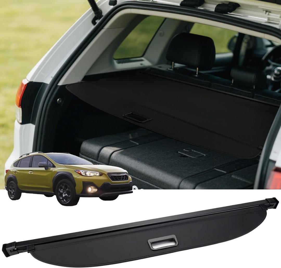 FARBIN Trunk Cargo Cover for Subaru XV Impreza 2018-2023 Impreza 2017-2024, Retractable Trunk Cover Shielding Shade, Privacy Security Screen (for 2018-2023 Subaru XV/2017-2024 Impreza Canvas)