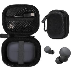 CaseSack Case for Sony LinkBuds S Truly Wireless Noise Canceling Earbud Headphones (Ballistic Black)