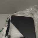 Furshus Corner Bread Box for Kitchen Countertop,Bread Storage for Homemade Bread, Double Layer Large Bamboo Kitchen Storage Bin with Window (Black, Large)