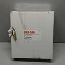 Red Co. 12", 8", and 5" Glass Christmas Tree Tabletop Display Decoration with Colorful Ball Ornaments, Holiday Season Decor, Set of 3 Sizes, One broken