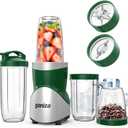 Ganiza Smoothie Blender, 900W Blenders for Shakes and Smoothies, GB10 Smoothies Maker with 4 BPA-Free Portable Cup, Nutritious Recipe (Green)