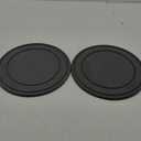 Diatomaceous Earth Plant Saucer for Indoor, 2 Pack 12 inch, Instant Dry Pot Saucer, Plant Drip & Drainage Tray for Indoor, Stone Gray
