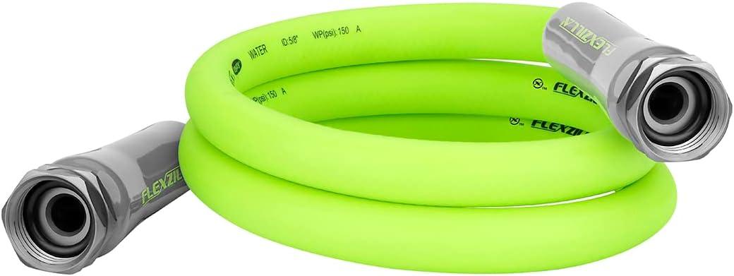 Flexzilla Garden Lead-in Hose, 5/8" x 5', Female/Female 3/4" - 11 1/2 GHT Fittings