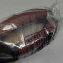 Microfiber Leather Steering Wheel Cover, Breathable, Anti Slip, 13.5 inch to 14 inch, Black with Burgundy