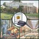 Home Compostable Trash Bags 13 Gallon, 100 Count Tall Kitchen Garbage Bags (23 x 29) Black, Extra Strong Food Waste Bags for Kitchen, Office, Yard