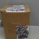 Amazon Basics Ceramic Space Heater, Portable Indoor Heating Solution, With Overheat and Tip-Over Protection, Thermostat, Non-Oscillating, 1500W, 7.52"D x 6.34"W x 9.45"H, Black