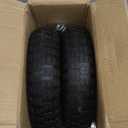 Taifa 2 PCS 13 Inch 4.00-6 with 5/8'' & 3/4'' Bearings Rubber Solid Flat Free Replacement Tires and Wheels, Air Less Wheel for Wheelbarrow/Wagon/Hand Truck/Trolley/Garden Scooter etc.