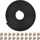 3/16 Inch ID Fuel Line Hose - 10 Feet Fuel Line for Kawasaki Kohler Briggs & Stratton Small Gas Diesel Powersports Engines and Generators w/ 20 Hose Clamps