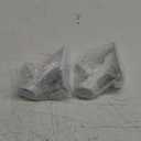 Flag Pole Holder Brackets, BONWIN 1" Flag Pole Mounting Bracket with Hardwares for House Wall Mount, 1" Inner Diameter, Two Positions & Aluminium Alloy, Rust Free Coated (White - 2 Pack)