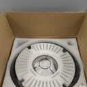 42" Fandelier Ceiling Fan with Light, Crystal Retractable Ceiling Fan with Lights and Remote, Chandelier Fans for Bedroom Living Room, Reversible DC Motor, Dimmable, 6 Speeds - Black