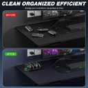 2 x Portable Charging Dock Station for Nintendo Switch 2 Joycon Controller, FANPL Mini Fast Charger Stand for 4 Joy con 2 with Charging Indicator and Type C Charging Cable