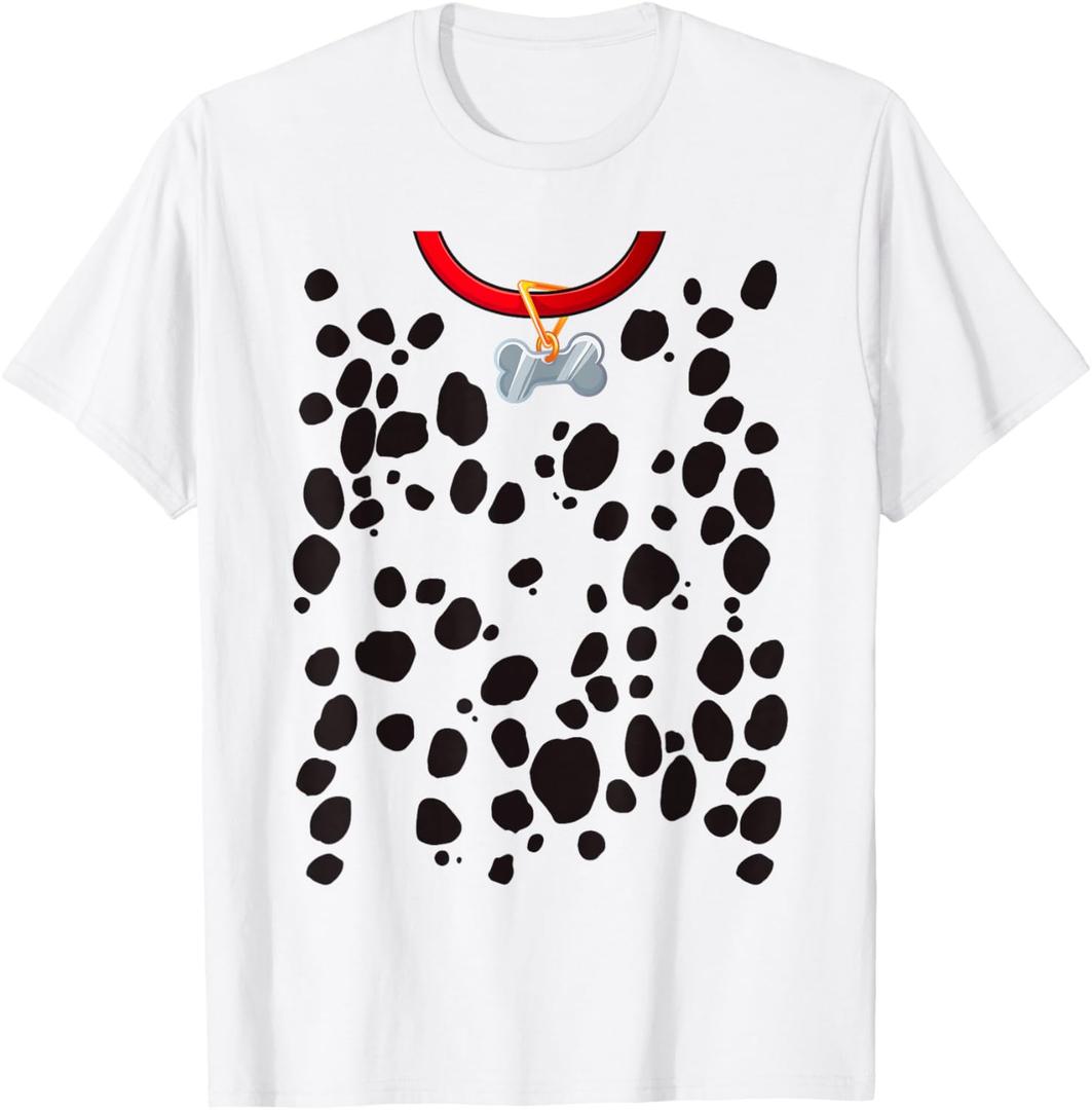 Dalmatian Costume Print Dog Dalmatians Halloween Adult Kids T-Shirt, Size XS