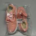 FUNKYMONKEY Girls Sneakers Lightweight Cute Bowknot Casual Walking Shoes for Toddler/Little Kids (Orange)