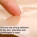 Silicone Knee Pads,Adhesive Knee Brace KneePad for Skiing Skating,Snowboarding,Ateboarding,Roller Skating,Rollerblading,Dancing,Unisex,Light Skin,M