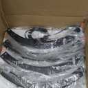 9MMML 23.6" 8 Lights Wagon Wheel Chandelier,Black Metal Round Industrial Vintage Kitchen Island Pendant Light for Living Dining Room Foyer Entryway,Height Adjustable,E26.