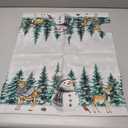 Sphragiyn Winter Mailbox Cover Magnetic Snowman Cute Deers Holiday Xmas Mailbox Wraps Post Letter Box Cover for Garden Yard Home Decor Standard Size 21" x 18"