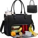 LOVEVOOK Lunch Tote Bag for Women, 3 in 1 Work Bag with Insulated Lunch Compartment, 15.6 Inch Laptop Tote Bag for Teacher, Nurse, Business, Office