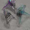 Kurt Adler T2031 3 Assorted Acrylic Iridescent Purple, Blue and Clear Hummingbird Christmas Ornaments