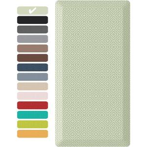 Ophanie Kitchen mats for Floor, 3/4 inch Thick, Kitchen Rugs, 20''x48'' Anti Fatigue Standing Cushioned Mat, Waterproof,Comfort Ergonomic mat for Office, Home, Sink, Sage Green Non-Slip Bottom