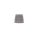 Serve-Rite 924 3 Compartment 1 Piece Rectangle Tray Set