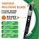 KOLTRUNEX Mower Blades for EGO AB2102 Power+ 21" LM2110 LM2110SP, 2 PCS