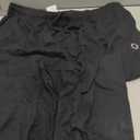 Champion Men's Joggers, Everyday Cotton, Lightweight Lounge Knit Pants for Men, 31" (X-Large, Black - C Logo)