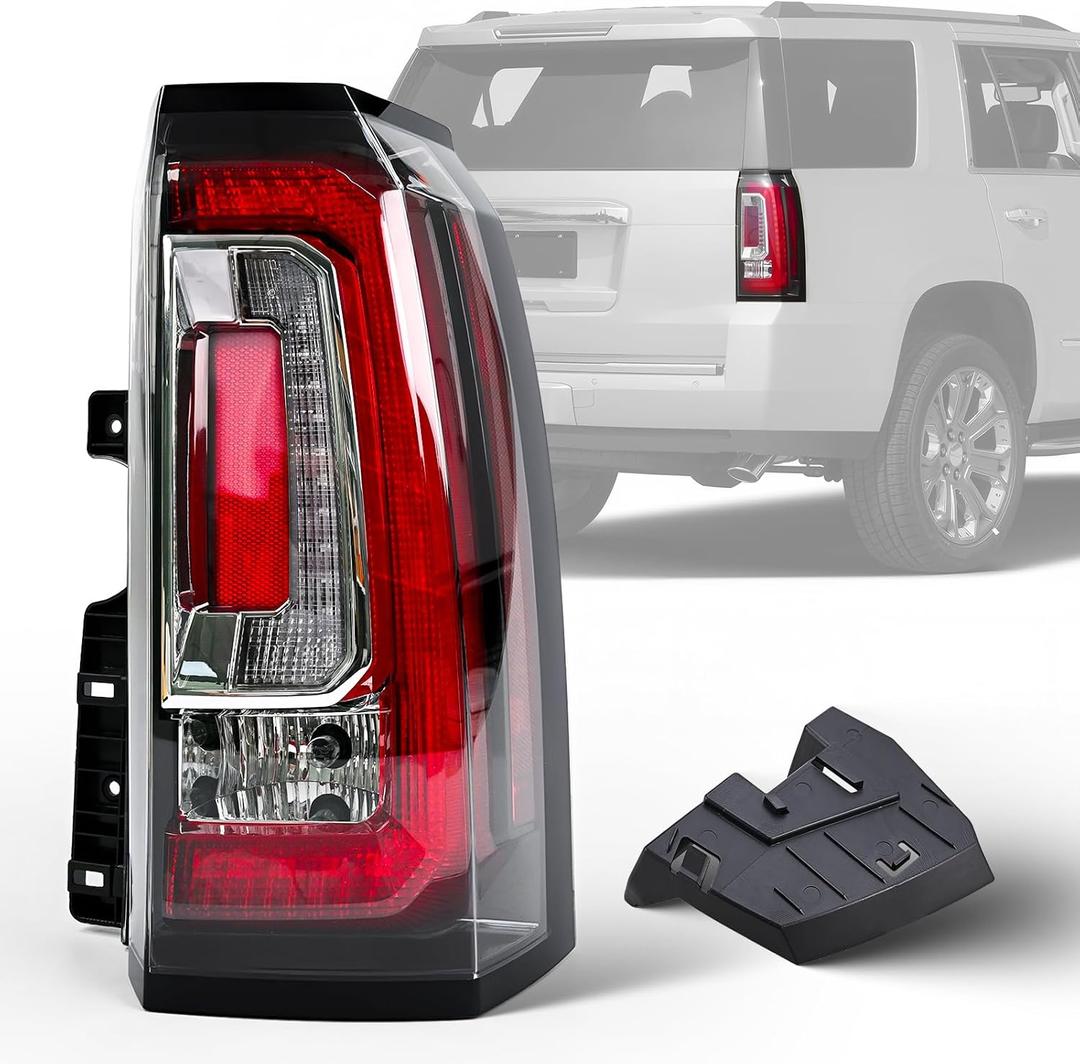 LED Tail Lights Assembly Compatible With 2015 2016 2017 2018 2019 2020 GMC Yukon XL Tail Lights Right Passenger Side Rear Taillights With Bulb Replaces 23380460 84536243 GM2801268
