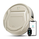 Lefant M210 Pro Robot Vacuum, Strong 2200Pa Suction, 120 Min Runtime, Super Slim Thin, Low Noise, Self-Charging, Wi-Fi/App/Alexa Control, Ideal for Pet Hair & Hard Floors, Pearly White
