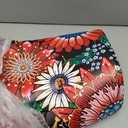 Likiyol Boho Kitchen Rugs Floral Kitchen Mats for Floor Bohemian Cushioned Anti Fatigue Mats for Kitchen Floor Non Slip Washable Kitchen Mat for Home, Sink, 18''x30''+18''x48'', Red