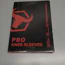 Iron Bull Strength Knee Sleeves for Powerlifting (7mm) - Weightlifting Knee Compression Sleeve for Squats - Knee Brace Support for Gym, Workout, Fitness (Small)