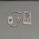 RGBZONE Bluetooth RGB LED Controller, 4-PIN Smart Music LED Strip Lights Controller, 40-Keys IR Remote Control for 5V/12V/24V SMD 5050 3528 RGB LED Strip Lights