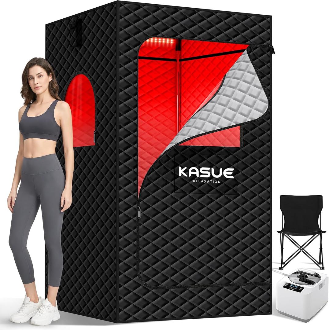 KASUE Infrared Sauna Tent with 3L Steamer, for Home