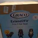 Graco Extend2Fit 3-in-1 Convertible Car Seat, 3 Modes – Rear Facing, Forward Facing Baby Car Seat and Highback Booster Seat, Adjustable Extension Panel for Extra Legroom, Cullen MFD: 2-5-2026