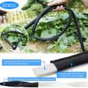 Secbulk 2025 Flat Soaker Hose 150 ft for Garden, 150' (75ft x 2) Linkable Drip Hose Diy Garden Irrigation System Saving 80% Water, Dual-layer Leak-free Design Water Hose with Holes