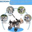 Dog Wheelchair for Back Legs, Light Weight Dog Wheelchair Cart with Disabled Hind Legs Walking, Adjustable