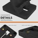 2 x Cell Phone Stand, Portable Phone Holder, Clear Phone Stand for Desk (Black)