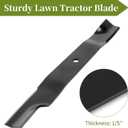 09081200 High Lift Blades Fit for Gravely A riens 60" Mower Decks, 03253900 Blades Fit for Gravely Pro-Master 260Z, A riens Max-Zoom 2560 Zero Turn Mowers, Replace for 09246600 09246600CKT, 3 Pack