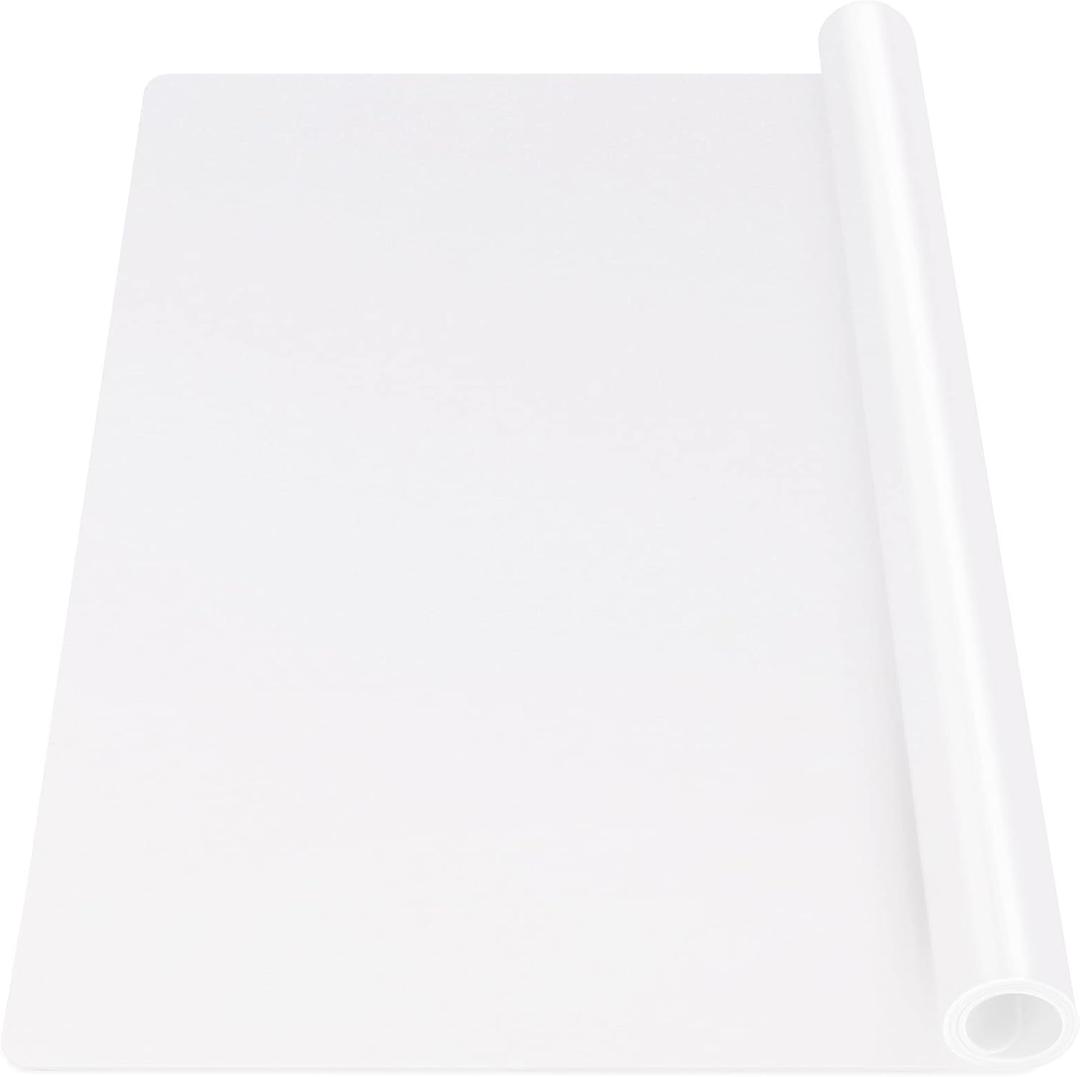 Gartful Oversize Transparent Silicone Mat, Countertop Protector, 27.6X 19.7 inches Silicone Sheet for Crafts Resin Jewelry Casting Mat Pad Nonstick Table Placemat (Translucent)