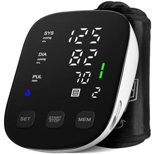 Blood Pressure Monitor with Large Display, Blood Pressure Machine Upper Arm Large Cuff(8.7"-16.5"), High Automatic Blood Pressure Monitors Cuff for Home Use, BP Monitors