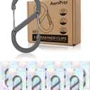 S Carabiner Clips,2.6In Aluminum S Hook Double Snap Clasps Bottle Clip Paracord Keychain Hooks Backpack Hanger Camping Accessories for Backpacking,Fishing,Camping,Hiking,Picnic 10pcs