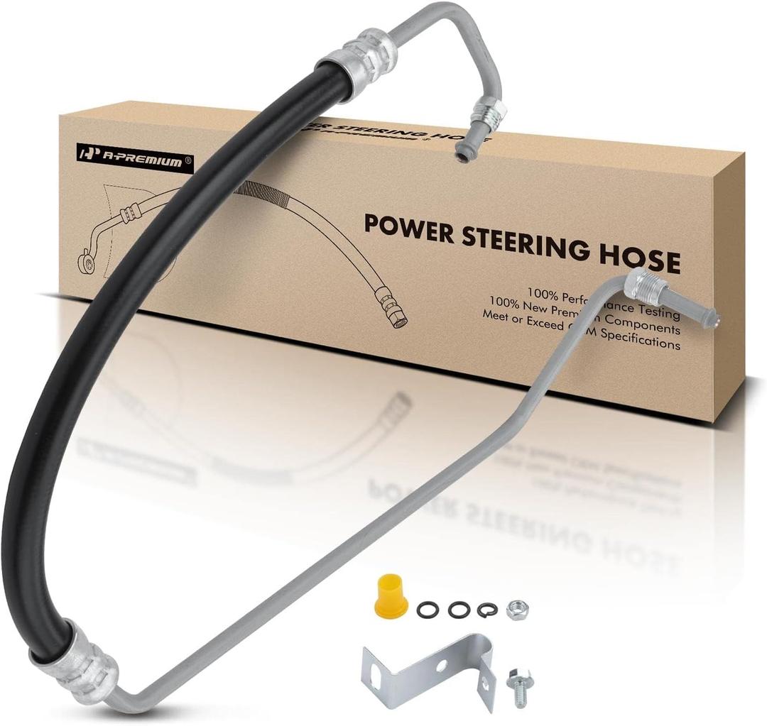 A-Premium Power Steering Pressure Hose Line Assembly Compatible with Dodge Dakota 1987-1995 2.2L, Pump To Gear/Rack Pinion