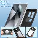 Case with Strap Stand for Samsung Galaxy S24 Ultra, Black Rose | Wireless Charging Compatible, Finger Strap Stand, Kickstand, Shockproof Protection, Soft TPU and Hard PC, for Women