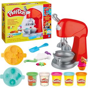 Play-Doh Kitchen Creations Magical Mixer Playset, Toy Mixer with Play Kitchen Accessories, Arts and Crafts for Kids 3 Years and Up (Small)