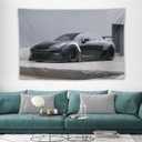 PailailaiNest R35 Black Car Tapestry Jdm Japanese Cool Wall Hanging for Living Room Bedroom Decor Backdrop 40"x60"
