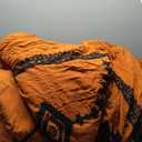 MaiRve Embroidery Comforter Set, Boho Farmhouse Western Bedding Set, All Season Bed in A Bag Comforter Set with Sheets, Pillowcases & Shams, Burnt Orange King 7 Pieces