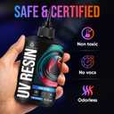 CRAFT RESIN 500g UV Resin Kit Hard Type Low Viscosity  Crystal Clear and No-Yellowing UV Resin Glue for DIY, Jewelry Making, Molds Casting and Polymer Clay Projects - Fast Cure Under UV Light