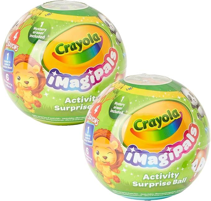 Easter Basket Essentials, Crayola ImagiPals Surprise Animal Toy Eggs - 2 Pack, Collectable Animal Eraser for Kids, Mystery Toy for Kids, Goodie Bag Filler