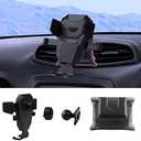 Karltys Car Phone Holder for Jeep Renegade 2015-2024 Accessories Renegade Cell Phone Holder Air Vent Mount for 4-7 Inch Phones Hands Free Thick Case Friendly Mobile Stand