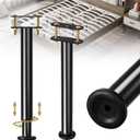 Adjustable Height Bed Support Legs 13.8-23.6 inch, Bed Frame Center Support Legs for Bed Frame/Bed Center Slat/Furniture, Heavy Duty Metal Bed Replacement Legs Bed Slats Support Legs, Upgraded Version
