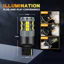 Zyvirexa 7440 LED Reverse Light Bulbs Compatible For Honda CR-V 2002-2016, White Light, Plug and Play, Pack of 2